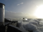 SX33730 Waves at Porthcawl lighthouse.jpg